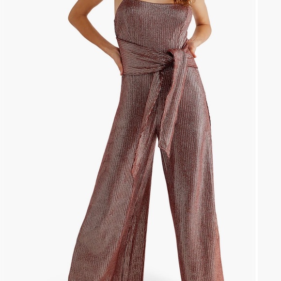 NWT: Free People Shimmer and Shine Jumpsuit - Picture 6 of 7